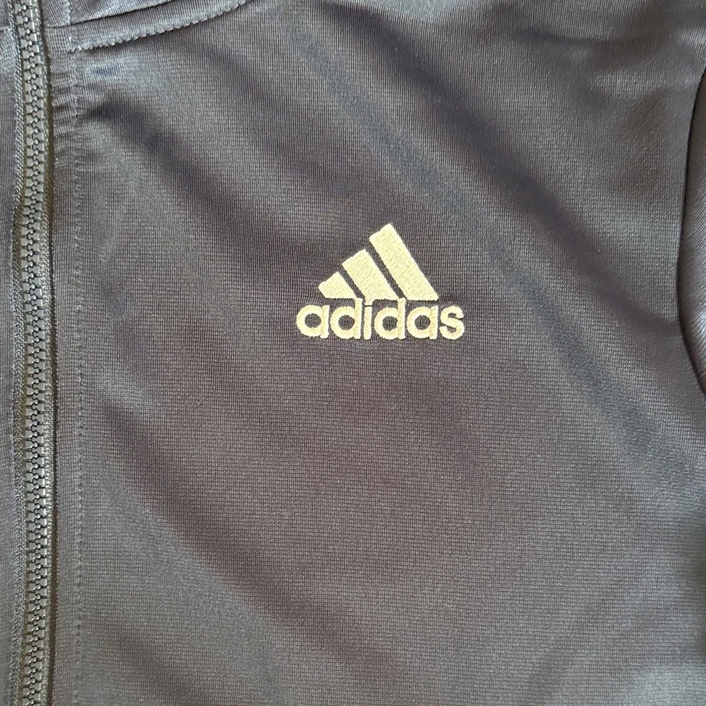 adidas Navy Blue Kids full zip track jacket - Picture 3 of 7